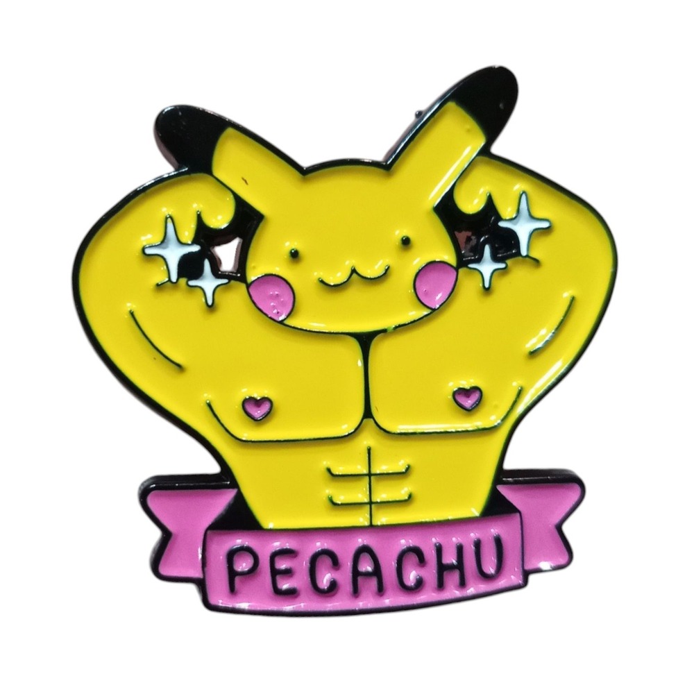 Nintendo Pokemon Pecachu Funny Pikachu Character Enamel Pin